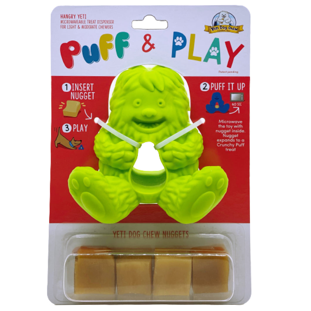 Yeti Puff and Play Toy - Green Light to Heavy-Moderate Chewers