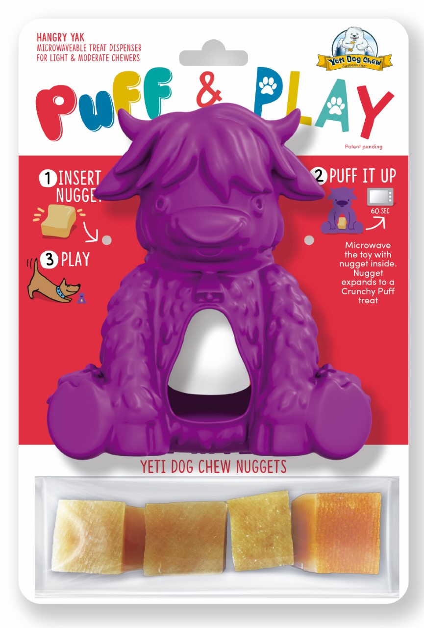 Yak Puff and Play Toy - Purple Light to Light Moderate Chewers