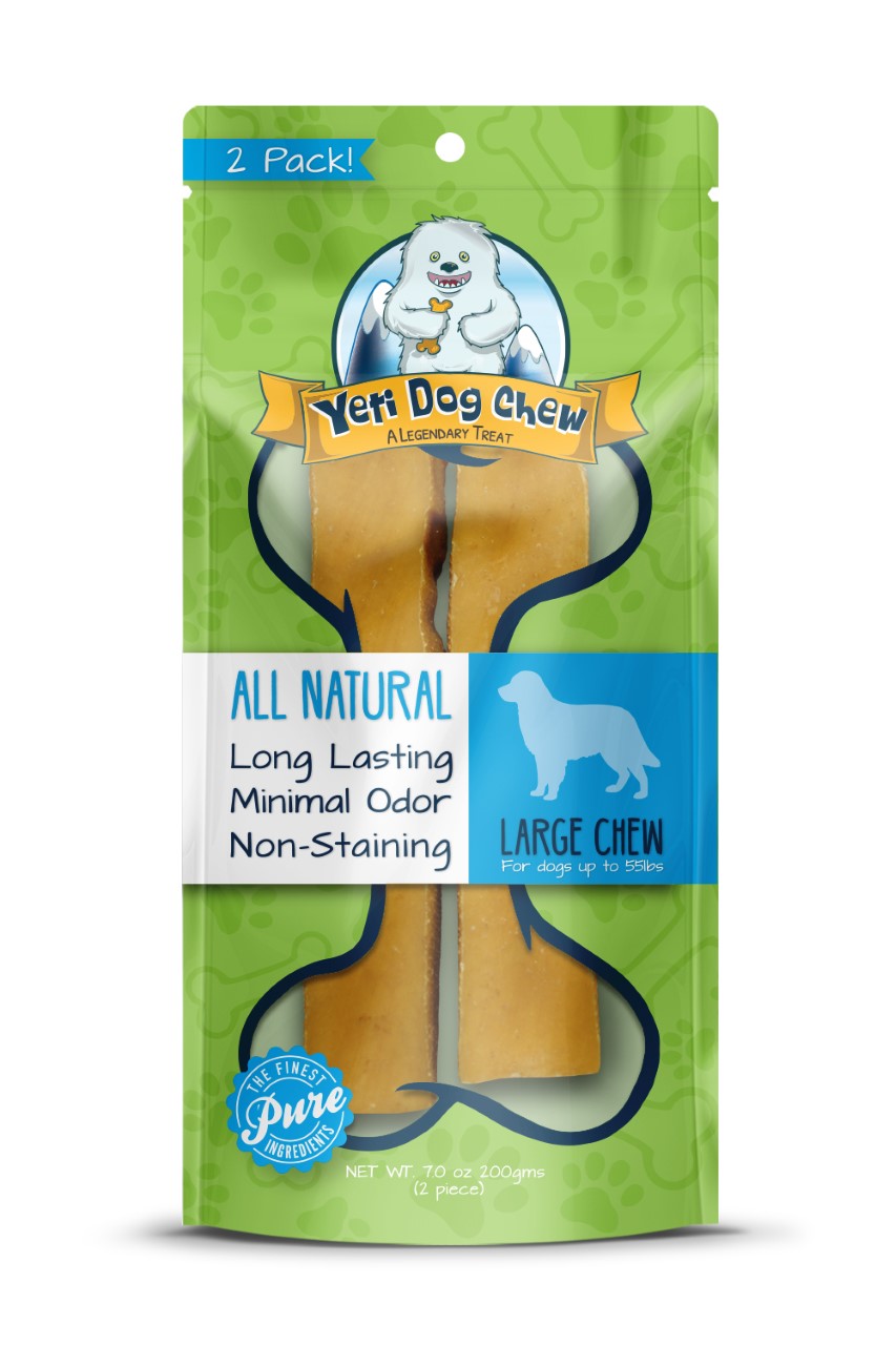 All natural and long lasting himalayan yak chews in large size 2 pc